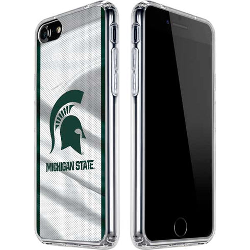 Michigan State University Spartans Jersey iPhone SE (2nd & 3rd Gen) Clear Case
