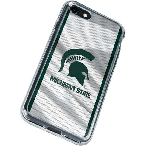 Michigan State University Spartans Jersey iPhone SE (2nd & 3rd Gen) Clear Case