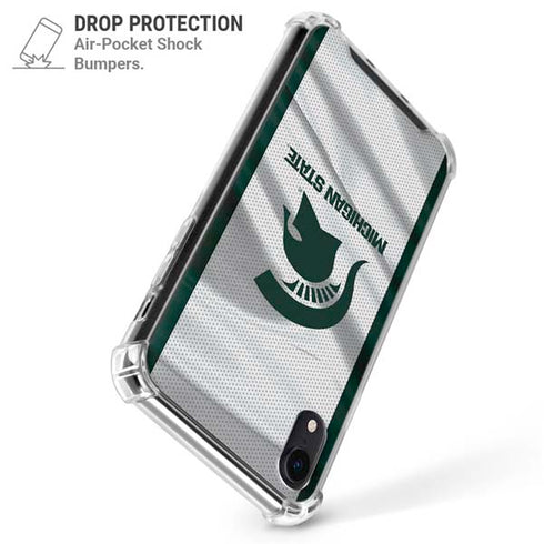 Michigan State University Spartans Jersey iPhone XR Clear Case