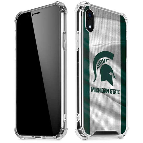 Michigan State University Spartans Jersey iPhone XR Clear Case