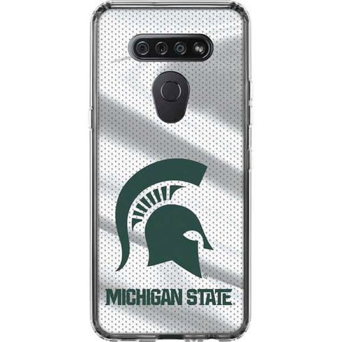 Michigan State University Spartans Jersey LG K51/Q51 Clear Case