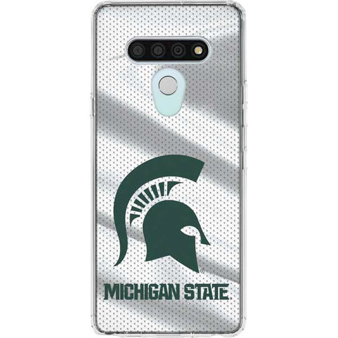 Michigan State University Spartans Jersey LG Stylo 6 Clear Case