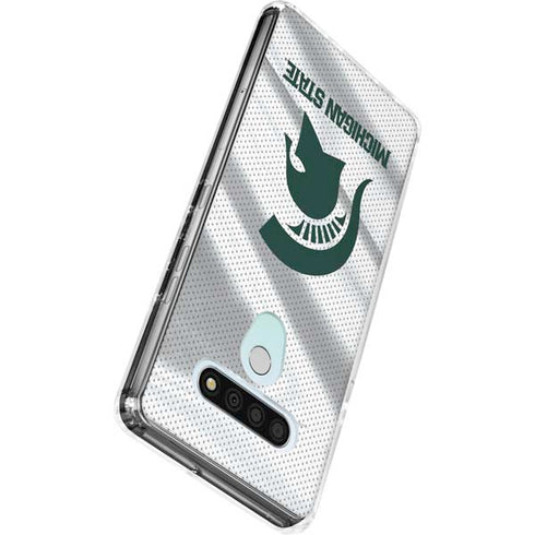 Michigan State University Spartans Jersey LG Stylo 6 Clear Case