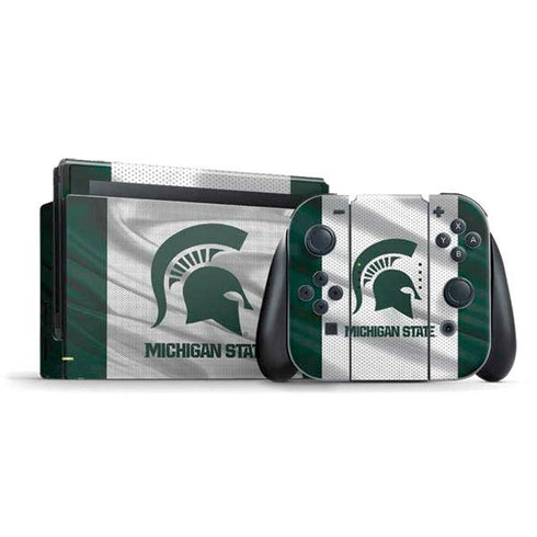 Michigan State University Spartans Jersey Nintendo Switch Bundle Skin