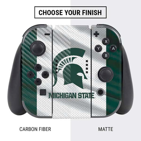 Michigan State University Spartans Jersey Nintendo Switch Bundle Skin