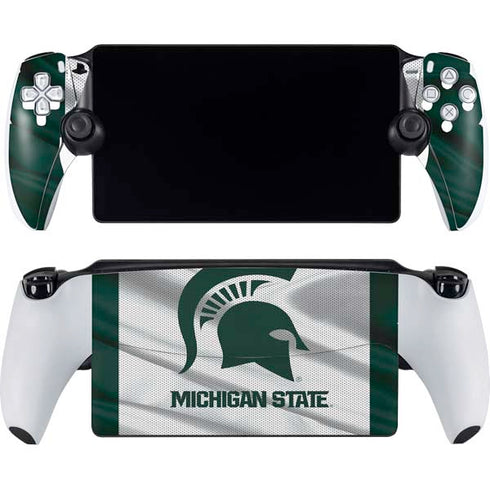 Michigan State University Spartans Jersey PlayStation Portal Remote Player Skin