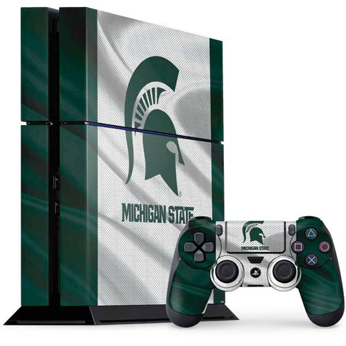 Michigan State University Spartans Jersey PS4 Console and Controller Bundle Skin