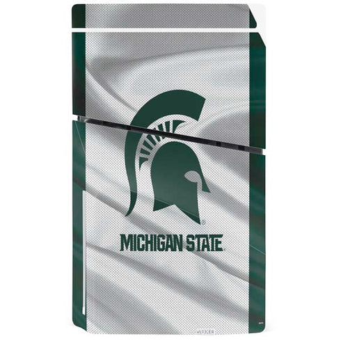 Michigan State University Spartans Jersey PS5 Slim Disk Console Skin
