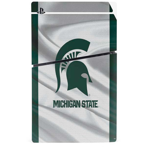 Michigan State University Spartans Jersey PS5 Slim Digital Edition Console Skin