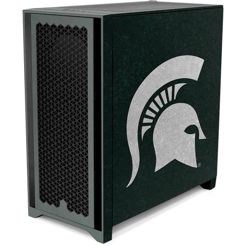 Michigan State University Spartans Logo Corsair 4000D Tempered Glass Mid-Tower ATX Case Skin