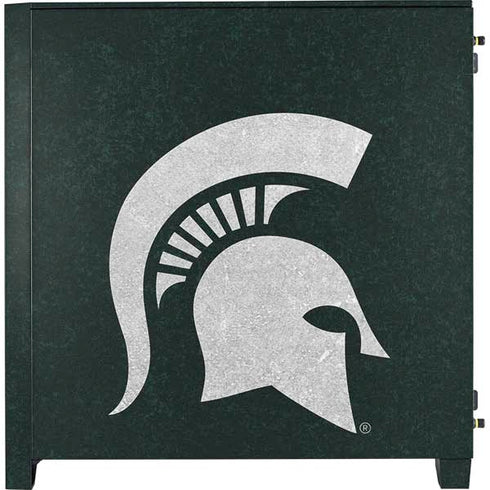 Michigan State University Spartans Logo Corsair 4000D Tempered Glass Mid-Tower ATX Case Skin