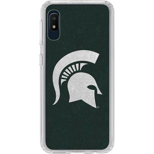 Michigan State University Spartans Logo Galaxy A10e Clear Case