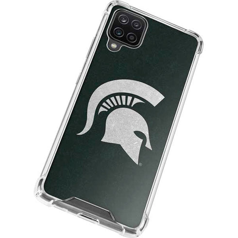 Michigan State University Spartans Logo Galaxy A12 Clear Case