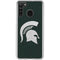 Michigan State University Spartans Logo Galaxy A21 Clear Case