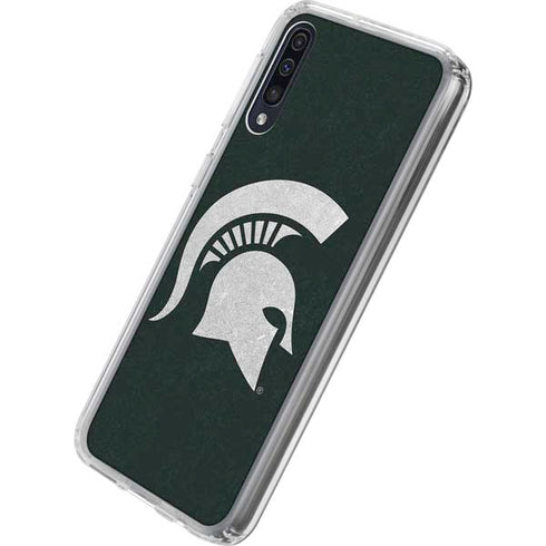 Michigan State University Spartans Logo Galaxy A50 Clear Case