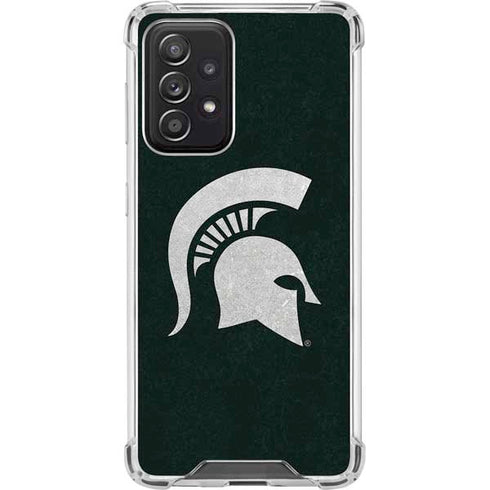 Michigan State University Spartans Logo Galaxy A52 5G Clear Case