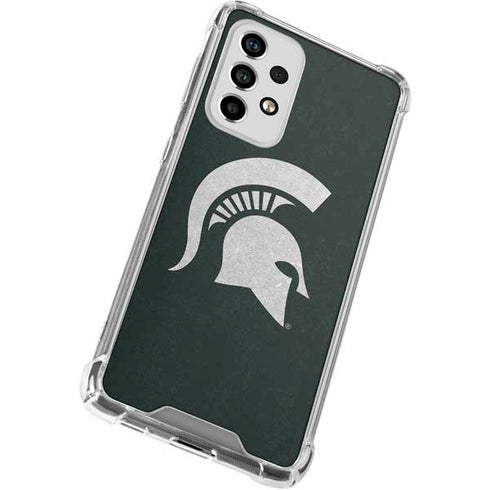 Michigan State University Spartans Logo Galaxy A53 5G Clear Case