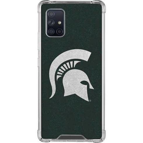 Michigan State University Spartans Logo Galaxy A71 5G Clear Case