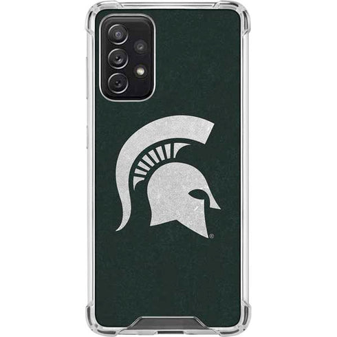 Michigan State University Spartans Logo Galaxy A72 5G Clear Case