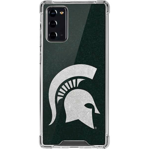 Michigan State University Spartans Logo Galaxy Note20 5G Clear Case