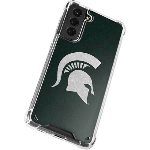 Michigan State University Spartans Logo Galaxy S21 5G Clear Case