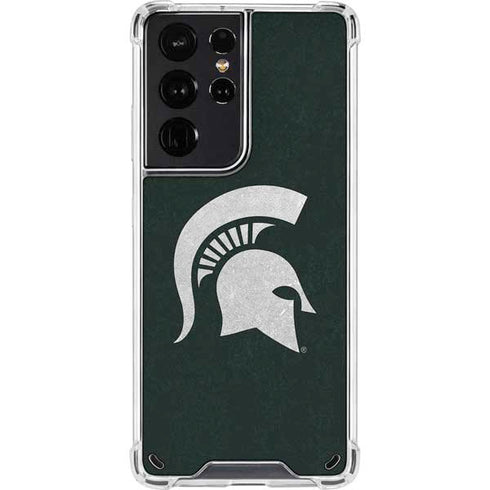 Michigan State University Spartans Logo Galaxy S21 Ultra 5G Clear Case