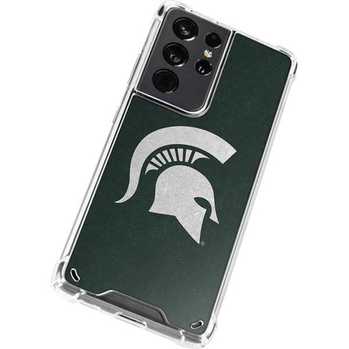 Michigan State University Spartans Logo Galaxy S21 Ultra 5G Clear Case