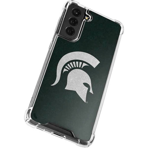Michigan State University Spartans Logo Galaxy S22 Plus Clear Case