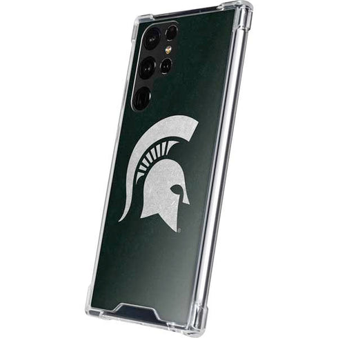 Michigan State University Spartans Logo Galaxy S22 Ultra Clear Case