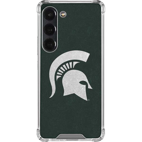 Michigan State University Spartans Logo Galaxy S23 Clear Case