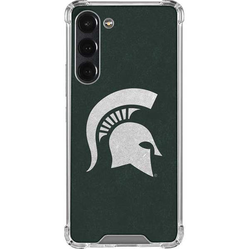 Michigan State University Spartans Logo Galaxy S23 Plus Clear Case