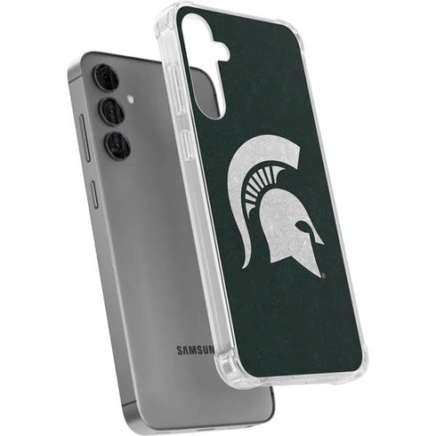 Michigan State University Spartans Logo Galaxy S24 Plus Clear Case