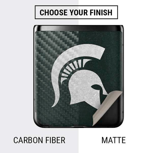 Michigan State University Spartans Logo Galaxy Z Flip Skin