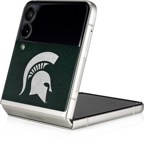 Michigan State University Spartans Logo Galaxy Z Flip3 5G Skin