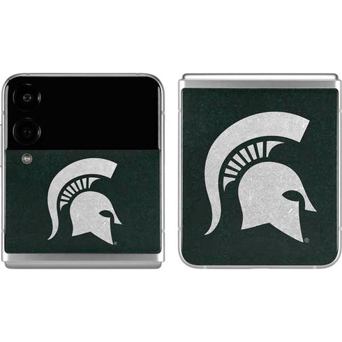 Michigan State University Spartans Logo Galaxy Z Flip4 5G Skin