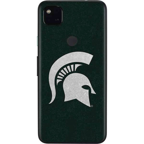 Michigan State University Spartans Logo Google Pixel 4a Skin