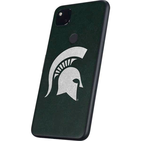 Michigan State University Spartans Logo Google Pixel 4a Skin
