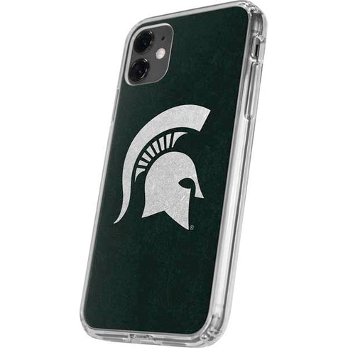 Michigan State University Spartans Logo iPhone 11 Clear Case
