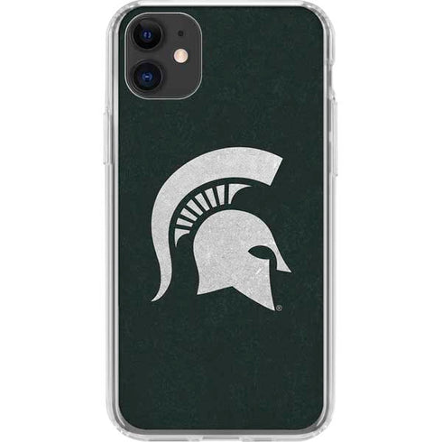 Michigan State University Spartans Logo iPhone 11 Clear Case
