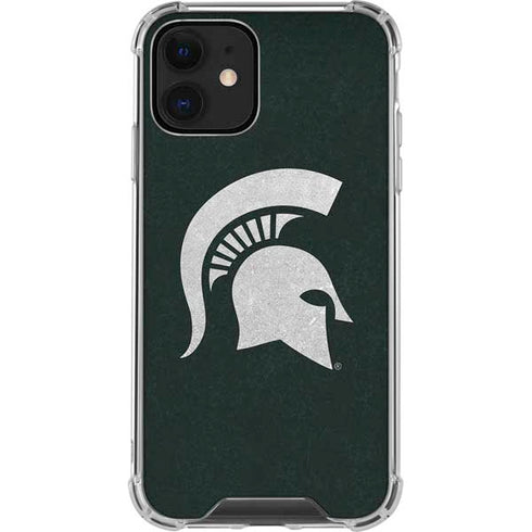 Michigan State University Spartans Logo iPhone 12 Clear Case