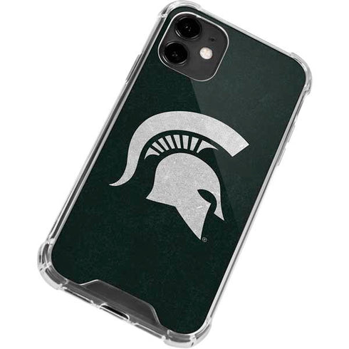 Michigan State University Spartans Logo iPhone 12 Clear Case
