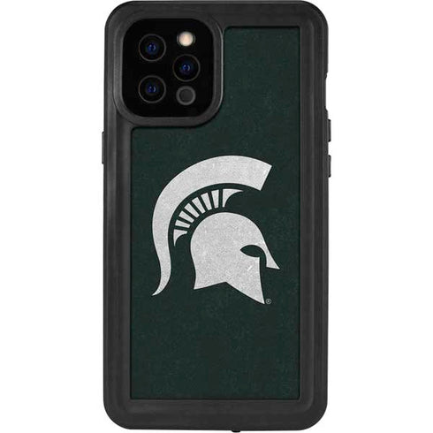 Michigan State University Spartans Logo iPhone 12 Pro Max Waterproof Case