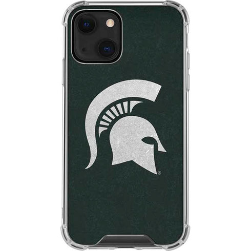 Michigan State University Spartans Logo iPhone 13 Clear Case
