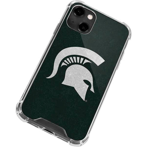 Michigan State University Spartans Logo iPhone 13 Clear Case