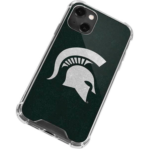 Michigan State University Spartans Logo iPhone 13 Mini Clear Case