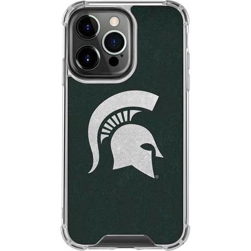 Michigan State University Spartans Logo iPhone 13 Pro Clear Case