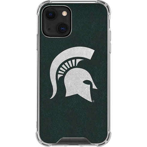 Michigan State University Spartans Logo iPhone 14 Clear Case