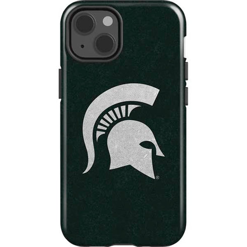 Michigan State University Spartans Logo iPhone 15 Impact Case