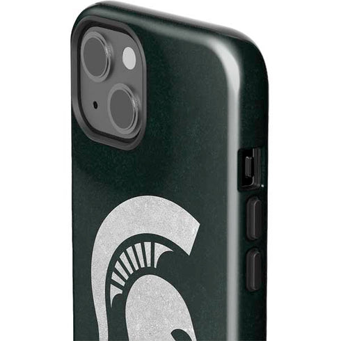 Michigan State University Spartans Logo iPhone 15 Impact Case