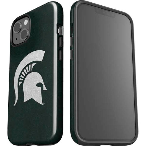 Michigan State University Spartans Logo iPhone 15 Impact Case